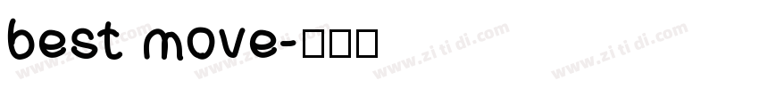 best move字体转换